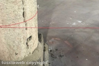 La basilica di Tuscania ridotta a piccionaia