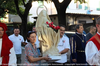 Santa Rosa - Minimacchina Pilastro, la benedizione della statua