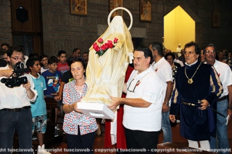 Santa Rosa - Minimacchina Pilastro, la benedizione della statua