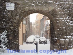 La bufera di neve a Viterbo - ore 9,20 - foto Giuseppe Ferlicca