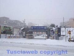 La bufera di neve a Viterbo - ore 9,20 - foto Giuseppe Ferlicca