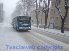 La bufera di neve a Viterbo - ore 9,20 - foto Giuseppe Ferlicca