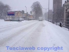 La bufera di neve a Viterbo - ore 9,20 - foto Giuseppe Ferlicca