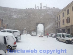 La bufera di neve a Viterbo - ore 9,20 - foto Giuseppe Ferlicca