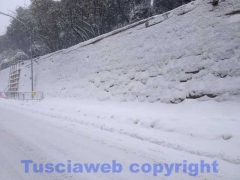La bufera di neve a Viterbo - ore 9,20 - foto Giuseppe Ferlicca