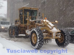 La bufera di neve a Viterbo - ore 9,20 - foto Giuseppe Ferlicca