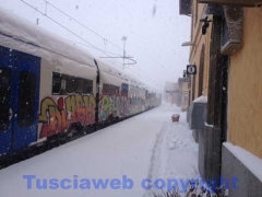 La bufera di neve a Viterbo - ore 9,20 - foto Giuseppe Ferlicca