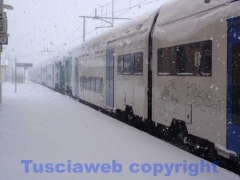 La bufera di neve a Viterbo - ore 9,20 - foto Giuseppe Ferlicca