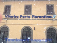 La bufera di neve a Viterbo - ore 9,20 - foto Giuseppe Ferlicca