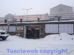 La bufera di neve a Viterbo - ore 9,20 - foto Giuseppe Ferlicca