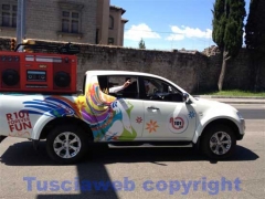 La carovana del Giro d\'Italia a Viterbo