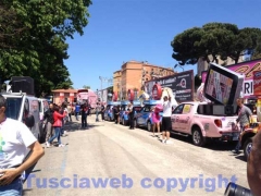 La carovana del Giro d\'Italia a Viterbo