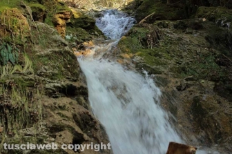 Ischia di Castro - La cascata del fosso Strozzavolpe