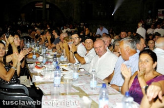 La cena con i facchini di Santa Rosa