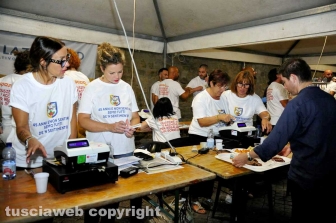 La cena con i facchini di Santa Rosa