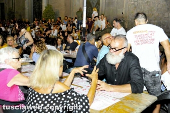 La cena con i facchini di Santa Rosa