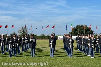 La cerimonia di consegna dei gradi di Maresciallo agli allievi del XXIV Corso "Fedeltà"