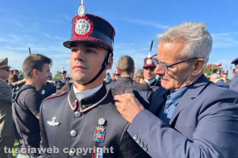 La cerimonia di consegna dei gradi di Maresciallo agli allievi del XXIV Corso "Fedeltà"