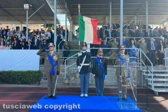 La cerimonia di consegna dei gradi di Maresciallo agli allievi del XXIV Corso "Fedeltà"