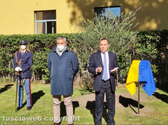 Viterbo - La cerimonia in onore di Giovanni Palatucci al giardino della Fraternità