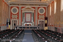 L\'aula magna intitolata a Scarascia Mugnozza