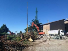 Viterbo - La chiesa di Villanova rasa al suolo