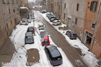 La città dei Papi dopo la nevicata