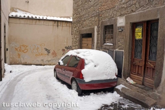 La città dei Papi dopo la nevicata