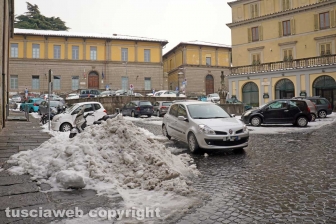 La città dei Papi dopo la nevicata