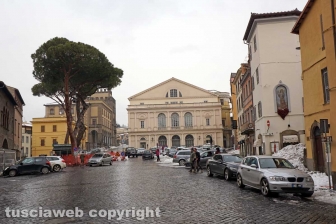 La città dei Papi dopo la nevicata