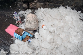 La città dei Papi dopo la nevicata