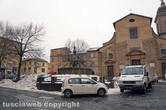 La città dei Papi dopo la nevicata