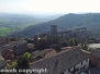 La città di Bassano in Teverina vista dall'alto