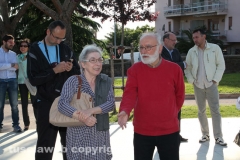 La cerimonia al parco Peppino Impastato