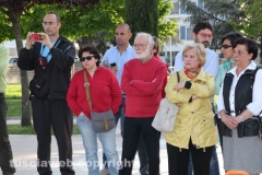 La cerimonia al parco Peppino Impastato