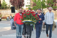 La cerimonia al parco Peppino Impastato