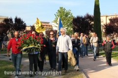 La cerimonia al parco Peppino Impastato