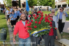 La cerimonia al parco Peppino Impastato