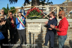 La cerimonia al parco Peppino Impastato