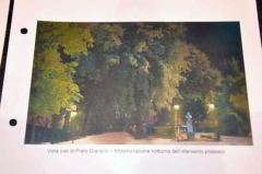 La presentazione del piano di illuminazione pubblica