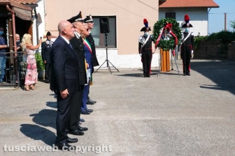 Viterbo - La commemorazione dei carabinieri uccisi a Ponte dei Cetti