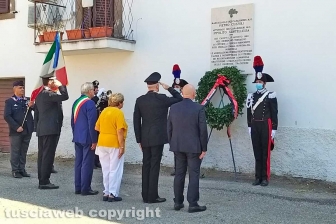 Viterbo - La commemorazione dei carabinieri uccisi a Ponte dei Cetti