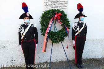 Viterbo - La commemorazione dei carabinieri uccisi a Ponte dei Cetti
