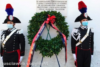 Viterbo - La commemorazione dei carabinieri uccisi a Ponte dei Cetti