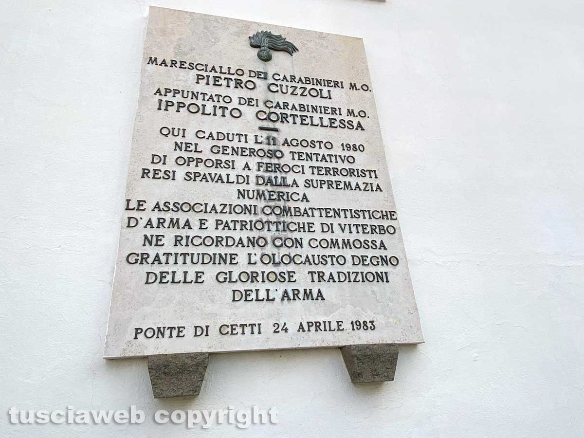 La commemorazione di Cuzzoli e Cortellessa