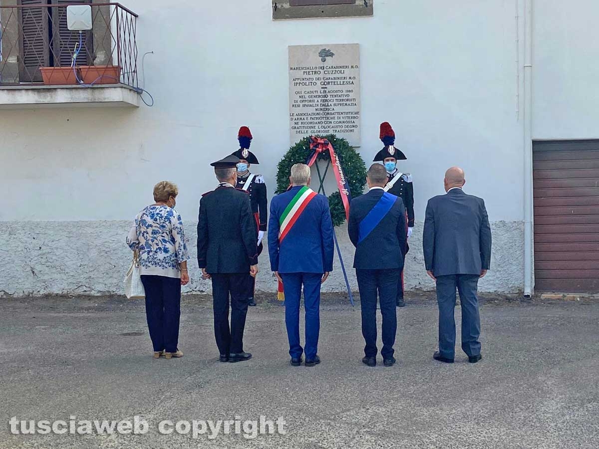 La commemorazione di Cuzzoli e Cortellessa