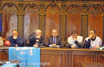 La conferenza stampa della polizia penitenziaria