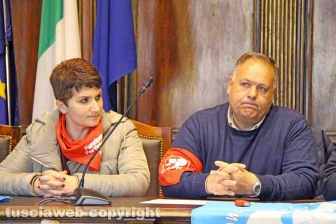 La conferenza stampa della polizia penitenziaria