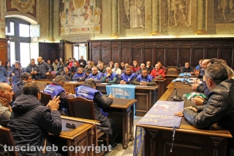 La conferenza stampa della polizia penitenziaria