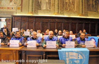 La conferenza stampa della polizia penitenziaria